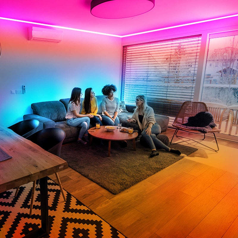 DAYBETTER Smart Led Lights 32.8 ft, 2835 RGB Led Strip Lights Kits with 24 Keys Remote, App Control Timer Schedule Led Music Strip Lights - Image 5
